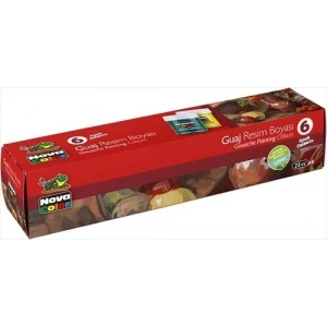 Nova Color Guaj Boya Seti 6 Renk x 30 cc. Şişe