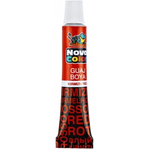 NOVA COLOR GUAJ BOYA TÜP KIRMIZI NC-116