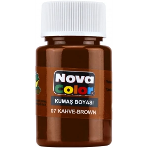 NOVA COLOR KUMAŞ BOYASI KAHVE NC-165