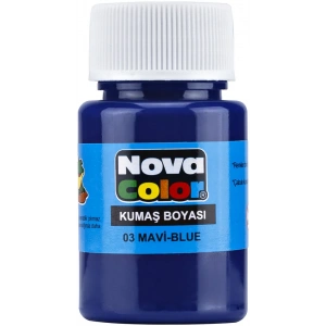 NOVA COLOR KUMAŞ BOYASI MAVİ NC-161