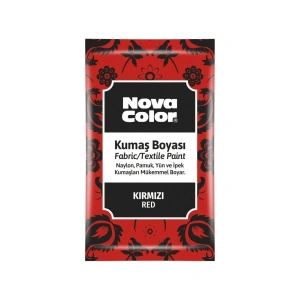 Nova Color Kumaş Boyası Toz 12gr Kırmızı
