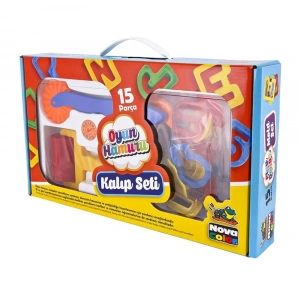 Nova Color Oyun Hamuru Harf&sayı Kalıp Seti 15 Parça Nc-850