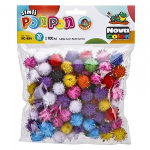 Nova Color Ponpon Simli 20 Mm Nc-884