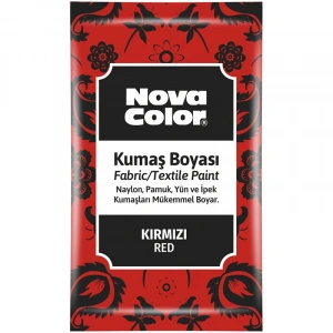 NOVA COLOR TOZ KUMAŞ BOYASI KIRMIZI 12 GR NC-901