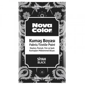 Nova Color Toz Kumaş Boyası Siyah 12 Gr Nc-904
