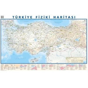 Odak 50x70 Türkiye Siyasi-fiziki Haritası