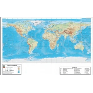 Odak 70x100 Dünya Siyasi-fiziki Haritası