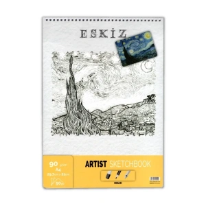 Odak Sketch Book Eskiz Defter 90gr A4 50yp Spiralli