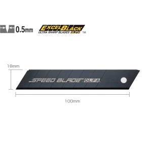 OLFA LFB-5B Florin Kaplı Geniş Maket Bıçağı Yedeği (5 li Tüp)