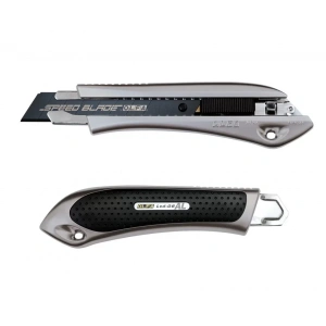 Olfa Ltd-al-lfb Geniş Maket Bıçağı Sürgülü Metalik Renk Sert Plastik Kaplama