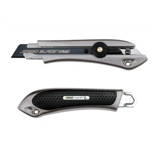 Olfa Ltd-l-lfb Geniş Maket Bıçağı Vidalı Metalik Renk Sert Plastik Kaplama