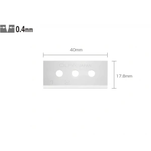 OLFA SKB-10/10B Çift Yönlü Emniyetli Maket Bıçağı Yedeği (10 lu)