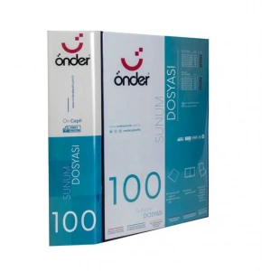 Önder Sunum Dosyası Önü Cepli A4 100lü SİYAH (1230-3)