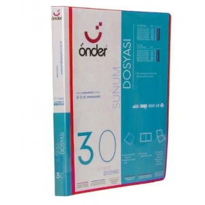 Önder Sunum Dosyası Önü Cepli A4 30lu