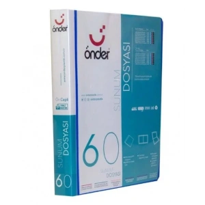 Önder Sunum Dosyası Önü Cepli A4 60Lı ***