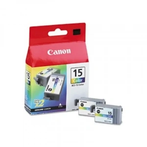 OUTLET CANON BCI-15C RENKLİ ORJİNAL KARTUŞ 350 SAYFA 2Lİ PAKET (İ70 İ80 IP90)
