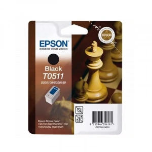 Outlet Epson T0511 C13t05114020 Siyah Orjinal Kartuş (stylus 1160 1500 800n 850n)