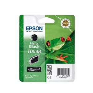 OUTLET EPSON T0548 C13T05484020 MAT SİYAH ORJİNAL KARTUŞ 550 SAYFA (R800 R1800)