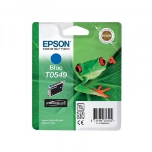 Outlet Epson T0549 C13t05494020 Mavi Orjinal Kartuş 400 Sayfa (r800 R1800)