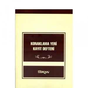 ÖZKAN KONAKLAMA YERİ KAYIT DEFTERİ 27x30