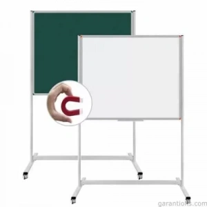 Panda PAN 273 Çelik Emaye Beyaz Yazı Tahtası Tekerlekli Ayaklı (120x150 cm)