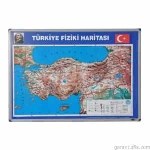 Panda PAN 402 Alüminyum Çerçeve Türkiye Fiziki Haritası (70x100 cm)
