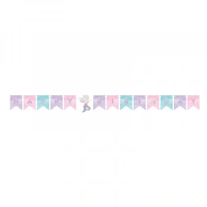 Parlayan Deniz Kızı Bayraklı Happy Birthday Afiş 15,20 x 164 cm