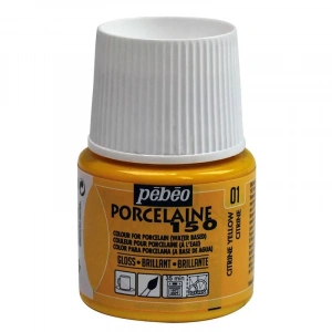 Pebeo Porcelaine 150 Fırınlanabilir Porselen Boyası 01 Citrine Yellow
