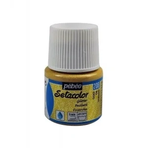 Pebeo Setacolor Glitter Kumaş Boyası 45ml 208 Gold