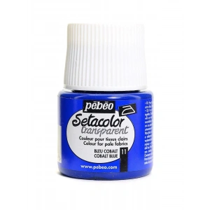 Pebeo Setacolor Light Fabric Transparan Kumaş Boyası 45ml 11 Cobalt Blue