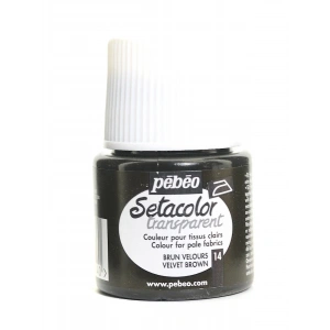 Pebeo Setacolor Light Fabric Transparan Kumaş Boyası 45ml 14 Velvet Brown