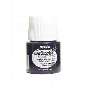 Pebeo Setacolor Light Fabric Transparan Kumaş Boyası 45ml 29 Parma Violet
