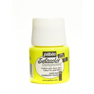 Pebeo Setacolor Light Fabric Transparan Kumaş Boyası 45ml 31 Fluorescent Yellow