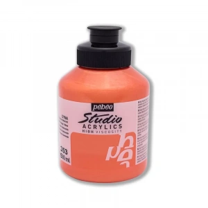 Pebeo Studio Akrilik Boyaa 353 İridescent Orange Yellow 500ml