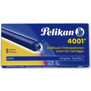 Pelikan 4001 Uzun Dolma Kalem Kartuşu 5li Kutu MAVİ