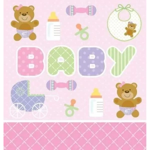 Pembe Bebek Ayıcık Masa Örtüsü