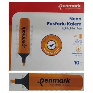 Penmark Fosforlu Kalem Neon Turuncu Renk (10 Adet)