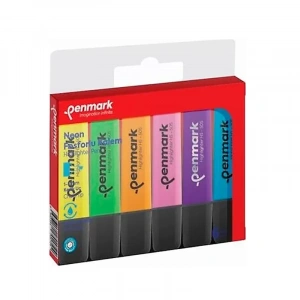 Penmark Hs-505-6n Fosforlu Kalem Seti Neon 6 Renk Blister