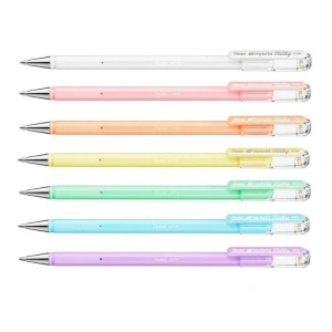Pentel Hybrid Milky Pastel Jel Roller Kalem Seti 0.8 mm. 7 Renk
