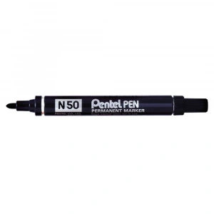 Pentel N50 Metal Gövde Yuvarlak Uçlu Markör Siyah
