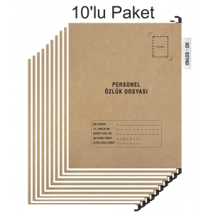 Personel Özlük Dosyası Tek Gözlü (Plastik Askılı 10 Adet)