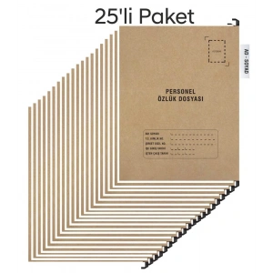Personel Özlük Dosyası Tek Gözlü (Plastik Askılı 25 Adet)