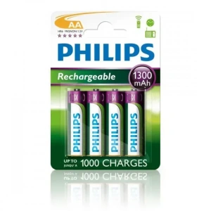 PHİLİPS R06B4A130-10 ŞARJLI AA KALEM PİL 1300mAh 4LÜ BLİSTER