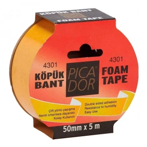 Picador Çift Taraflı Köpük Bant 50x5 M Askılı