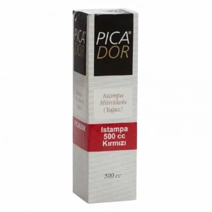 Picador Istampa Mürekkebi Kırmızı 500cc 1/2 Ke 009