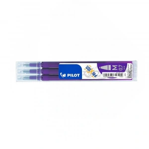 Pilot Roller Kalem 0.7 mm Refili Silinebilir Mor 3lü