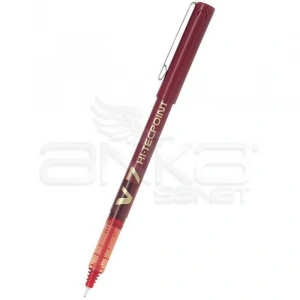 Pilot V7 Hi-Tecpoint İğne Uçlu Roller Kalem 0.7 Kırmızı