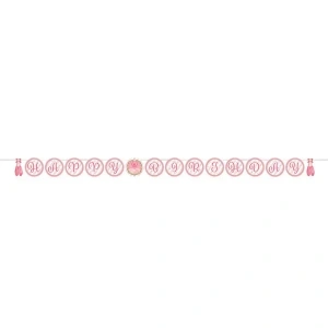 Pırıltılı Balerin Kurdelalı Harf Afiş