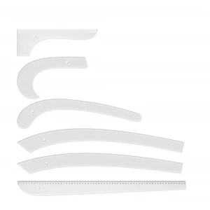 Plastik Riga Cetvel Takımı (6 Parça)