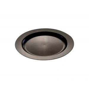 Plastik Siyah Tabak 23 Cm - 10 Adet